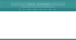 Desktop Screenshot of dallaswomansforum.org