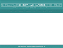 Tablet Screenshot of dallaswomansforum.org